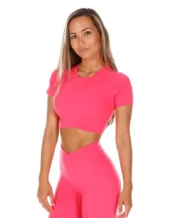 Elite Eleven Cross Over Tee - Pink -Fit Style Shop CROSS.SUM .1 48of197