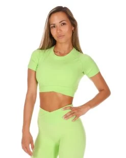 Elite Eleven Cross Over Tee - Lime