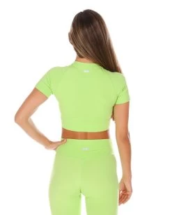 Elite Eleven Cross Over Tee - Lime 5 Elite Eleven Cross Over Tee - Lime -Fit Style Shop CROSS.SUM .1 79of197