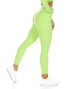 Elite Eleven Cross Over Leggings - Lime -Fit Style Shop CROSS.SUM .1 83of197