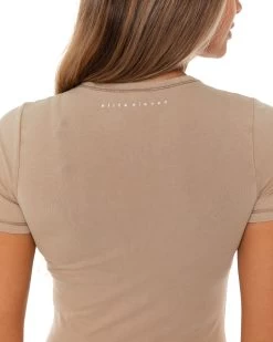 Elite Eleven Charm Tee - Washed Brown -Fit Style Shop Cargoecom 29878