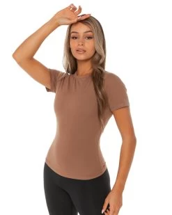 Elite Eleven Charm Tee - Brown -Fit Style Shop Cargoecom 30393