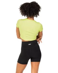 Elite Eleven Elite Crop Tee - Lime 5 Elite Eleven Elite Crop Tee - Lime -Fit Style Shop DECECOM2357425