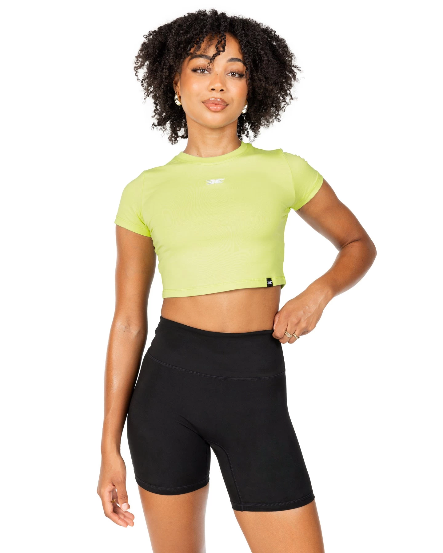Elite Eleven Elite Crop Tee - Lime 1 Elite Eleven Elite Crop Tee - Lime
