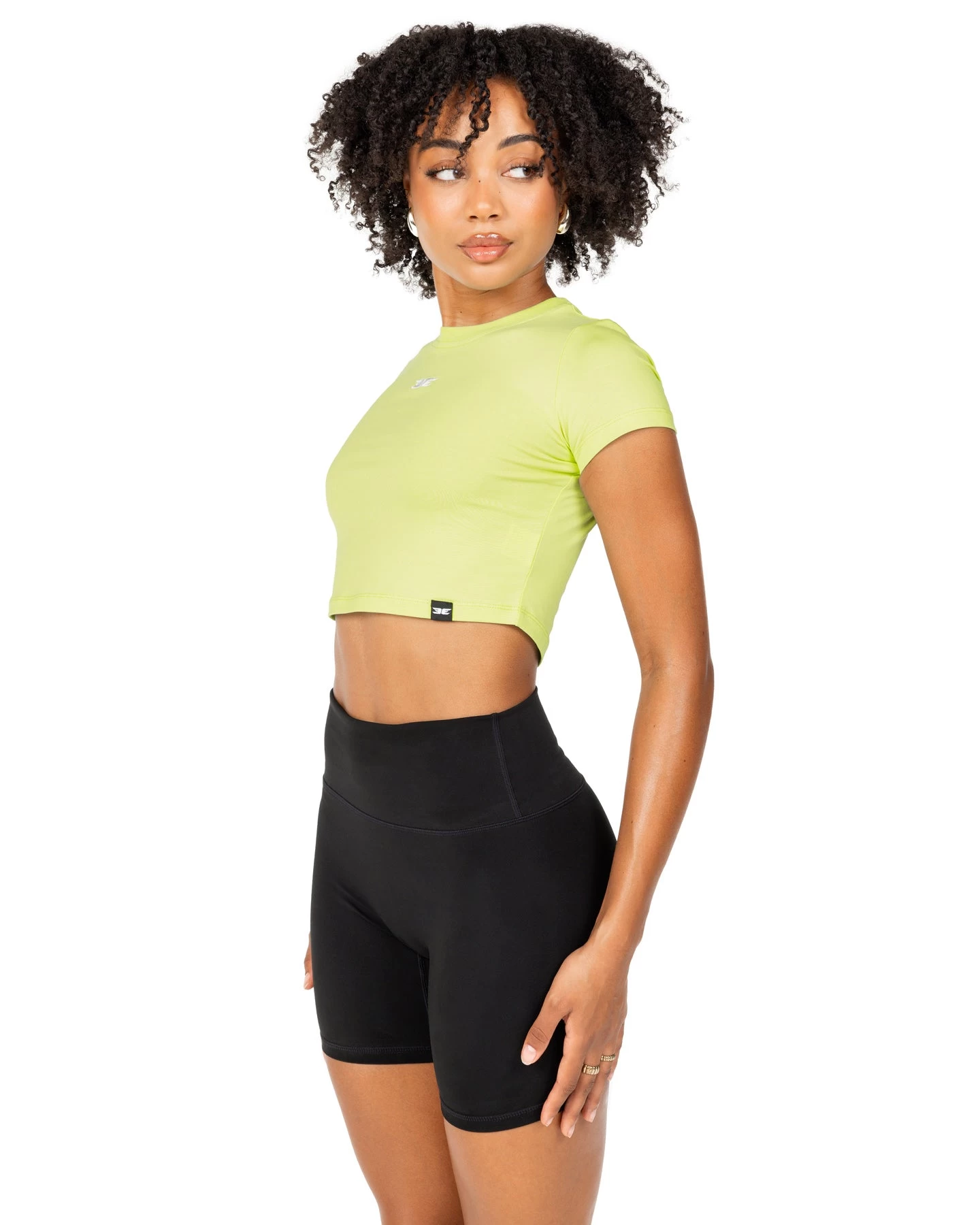 Elite Eleven Elite Crop Tee - Lime 2 Elite Eleven Elite Crop Tee - Lime - Image 2