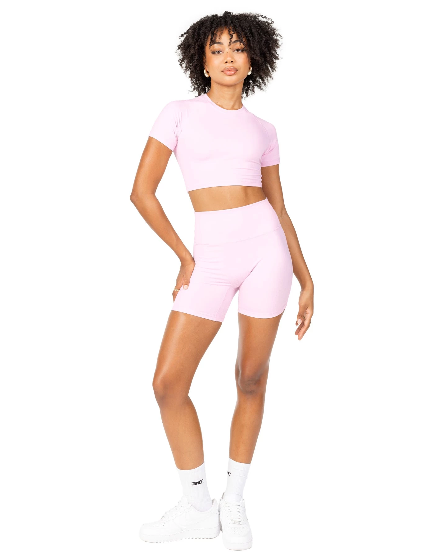Elite Eleven Aura Crop Tee - Blush Pink 3 Elite Eleven Aura Crop Tee - Blush Pink - Image 3