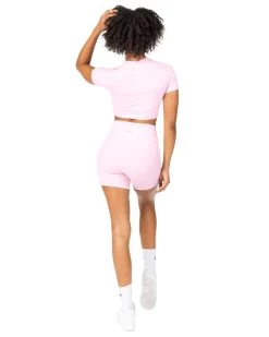 Elite Eleven Aura Crop Tee - Blush Pink 7 Elite Eleven Aura Crop Tee - Blush Pink -Fit Style Shop DECECOM2357824