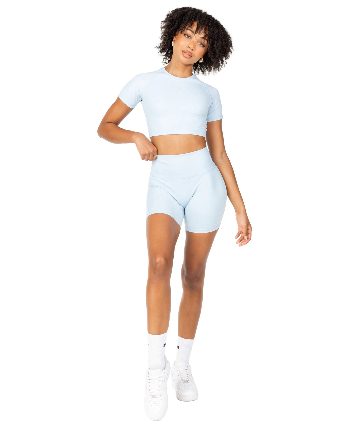 Elite Eleven Aura Crop Tee - Sky Blue 3 Elite Eleven Aura Crop Tee - Sky Blue - Image 3
