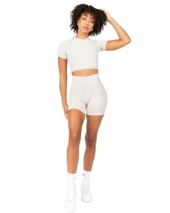 Elite Eleven Aura Bonded Shorts - Oat Latte -Fit Style Shop DECECOM2358473 2