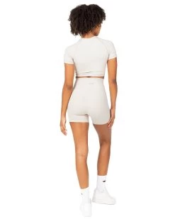 Elite Eleven Aura Bonded Shorts - Oat Latte -Fit Style Shop DECECOM2358497 2