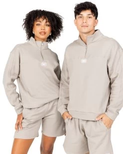 Elite Eleven Global Athletics 1/4 Zip - Vintage Khaki