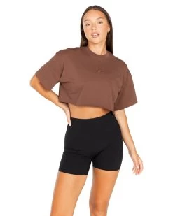 Elite Eleven Women's Classic Cropped Tee - Brown