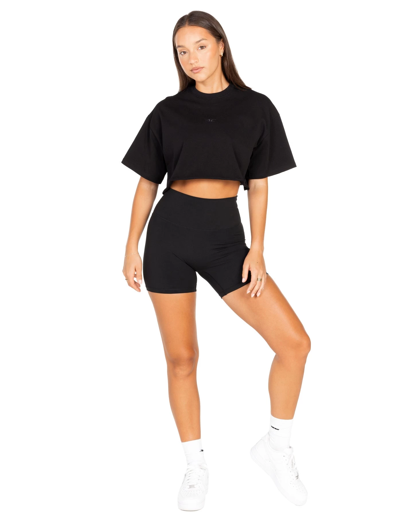 Elite Eleven Women's Classic Cropped Tee - Black 2 Elite Eleven Women's Classic Cropped Tee - Black - Image 2