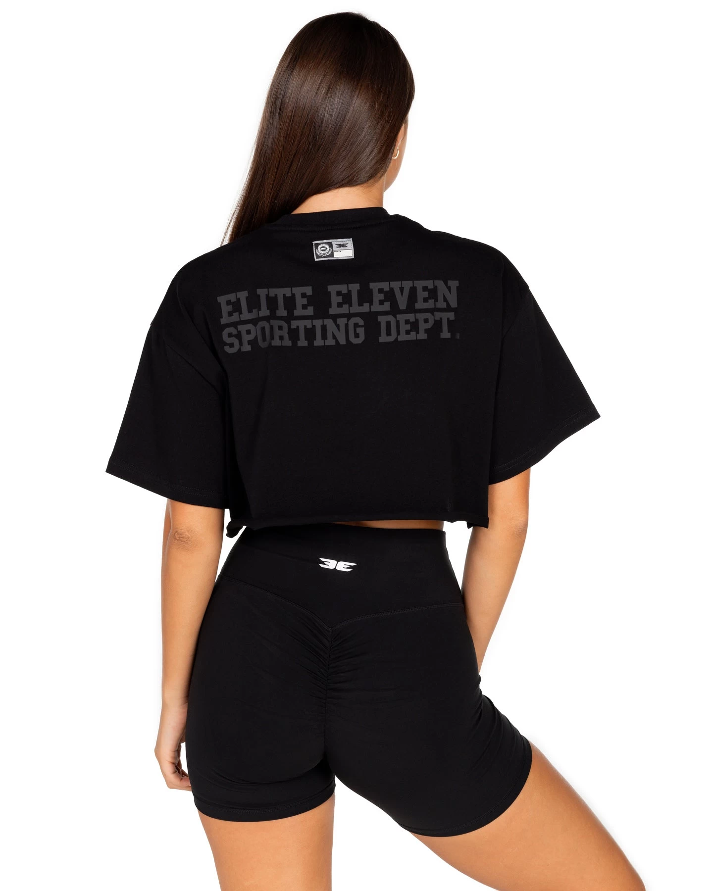 Elite Eleven Squad Cropped Tee - Black 3 Elite Eleven Squad Cropped Tee - Black - Image 3