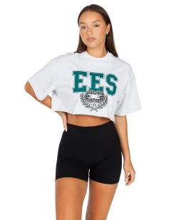 Elite Eleven Squad Cropped Tee - Polar Grey