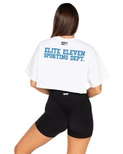 Elite Eleven Squad Cropped Tee - White -Fit Style Shop ECOMNOV54769