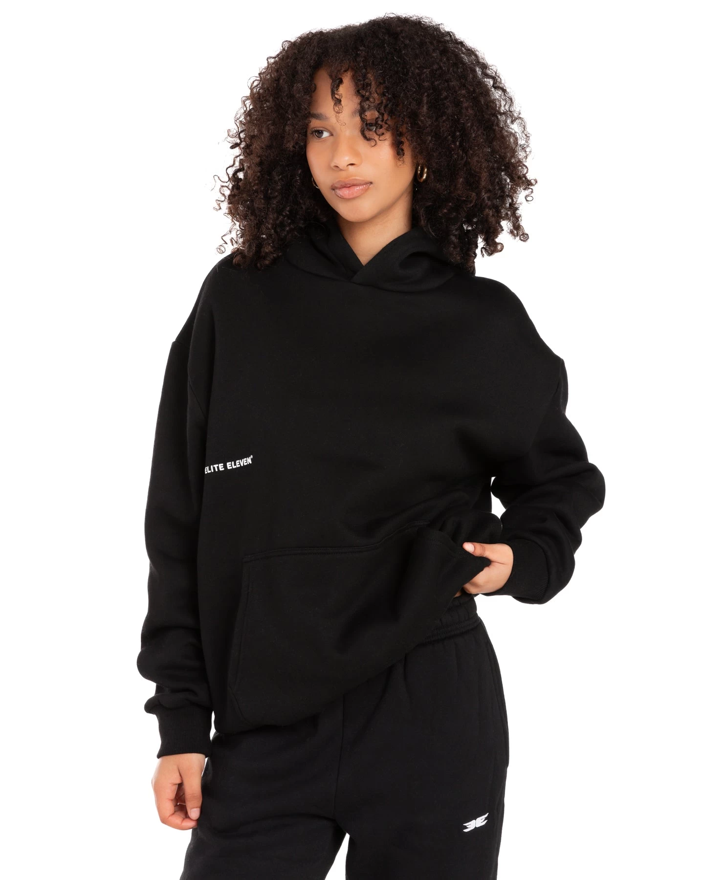 Elite Eleven Offset Hoodie - Black 2 Elite Eleven Offset Hoodie - Black - Image 2