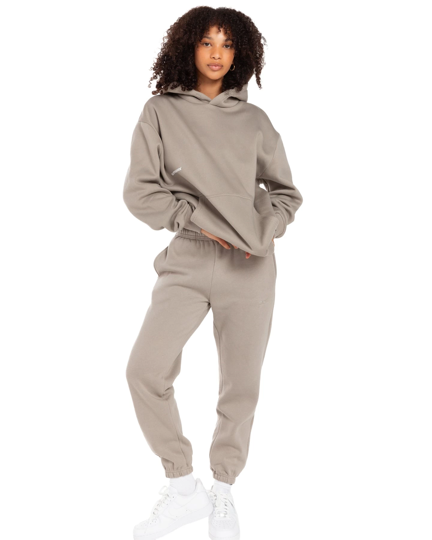 Elite Eleven Offset Hoodie - Vintage Khaki 4 Elite Eleven Offset Hoodie - Vintage Khaki - Image 4