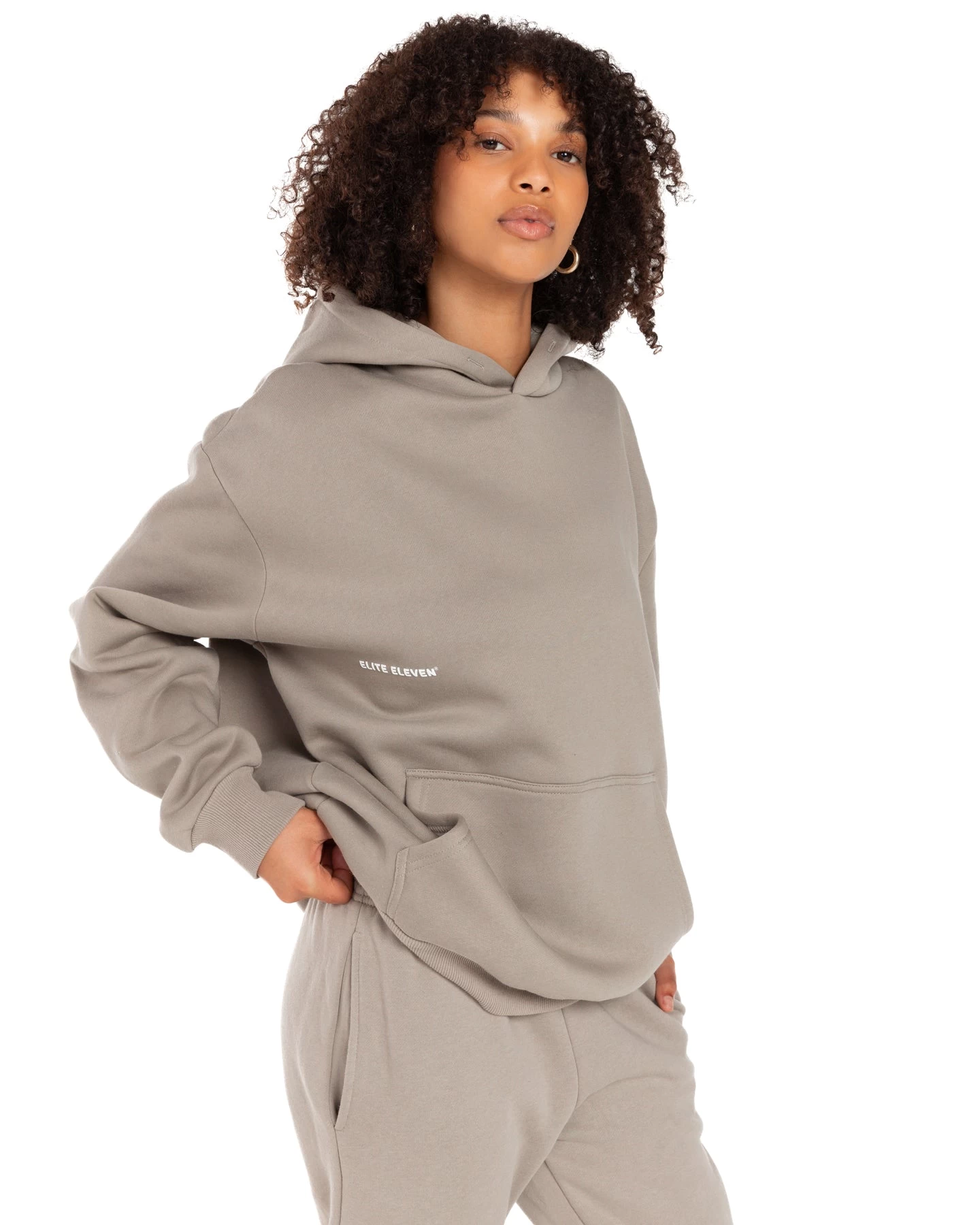 Elite Eleven Offset Hoodie - Vintage Khaki 6 Elite Eleven Offset Hoodie - Vintage Khaki - Image 6