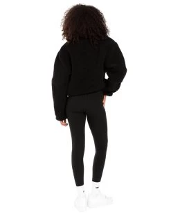 Elite Eleven Registered Teddy Cropped Jacket - Black -Fit Style Shop EEAUG2335650