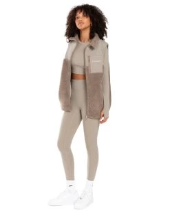 Elite Eleven Registered Teddy Vest - Vintage Khaki -Fit Style Shop EEAUG2335795