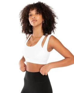 Elite Eleven Dual Strap Bra - White -Fit Style Shop EEAUG2336137
