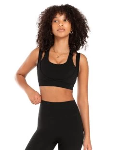 Elite Eleven Dual Strap Bra - Black