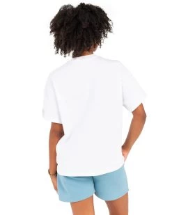 Elite Eleven Women's Track & Field Oversized Tee - White -Fit Style Shop EEOCT38693