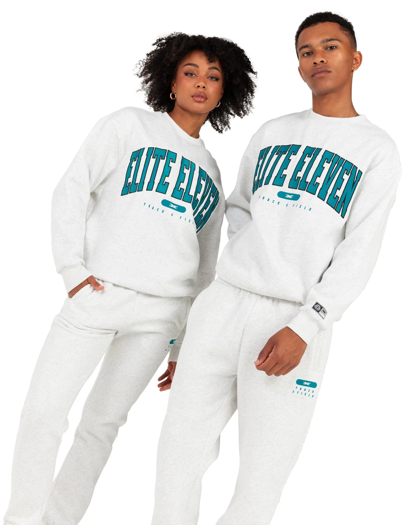 Elite Eleven Track & Field Crewneck - Polar Grey 1 Elite Eleven Track & Field Crewneck - Polar Grey