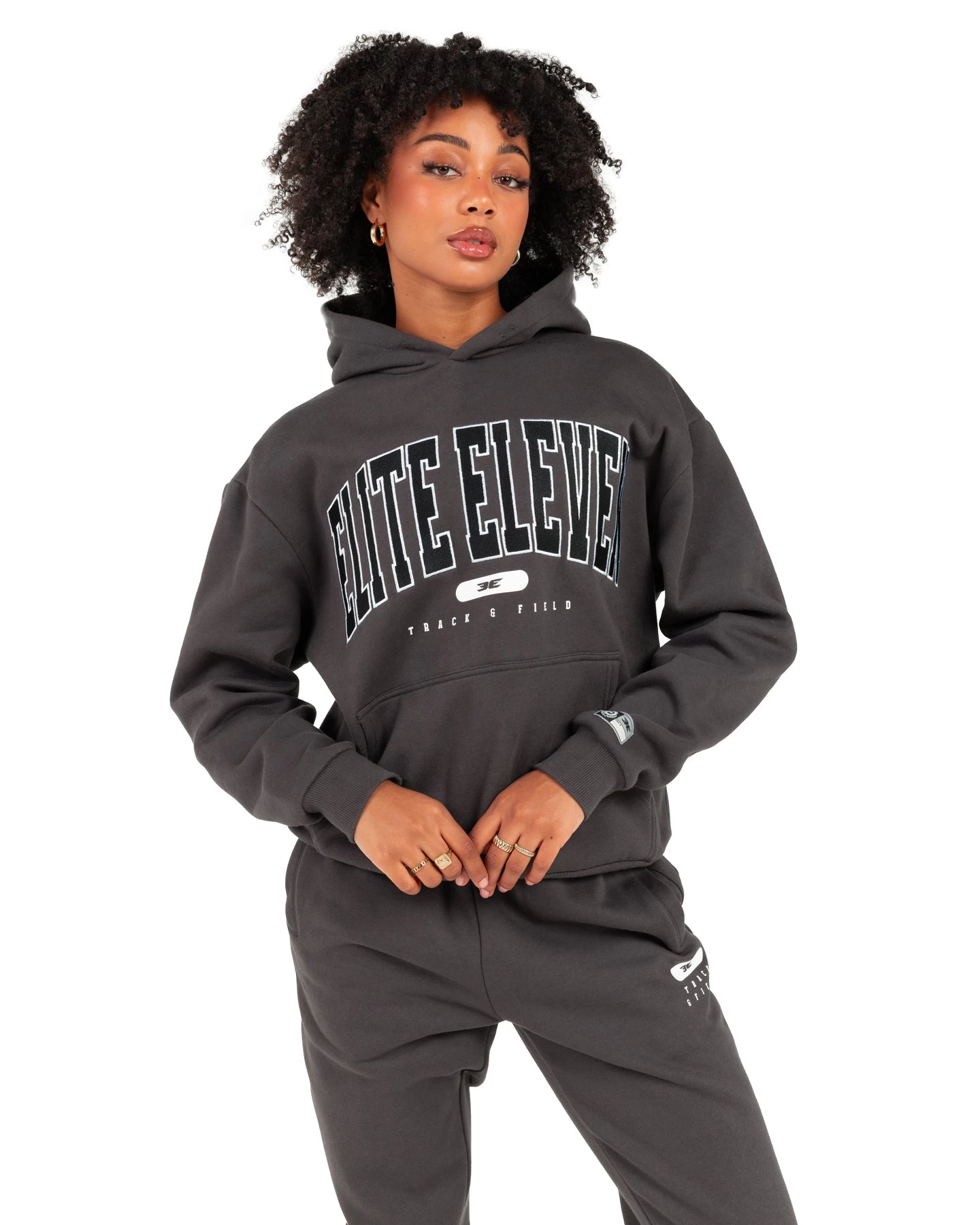 Elite Eleven Track & Field Hoodie - Slate 2 Elite Eleven Track & Field Hoodie - Slate - Image 2