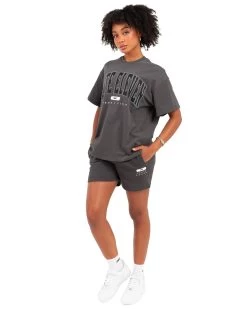 Elite Eleven Women's Track & Field Oversized Tee - Slate -Fit Style Shop EEOCT39978