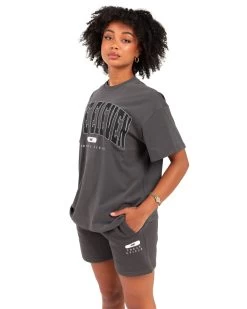 Elite Eleven Women's Track & Field Oversized Tee - Slate -Fit Style Shop EEOCT39999