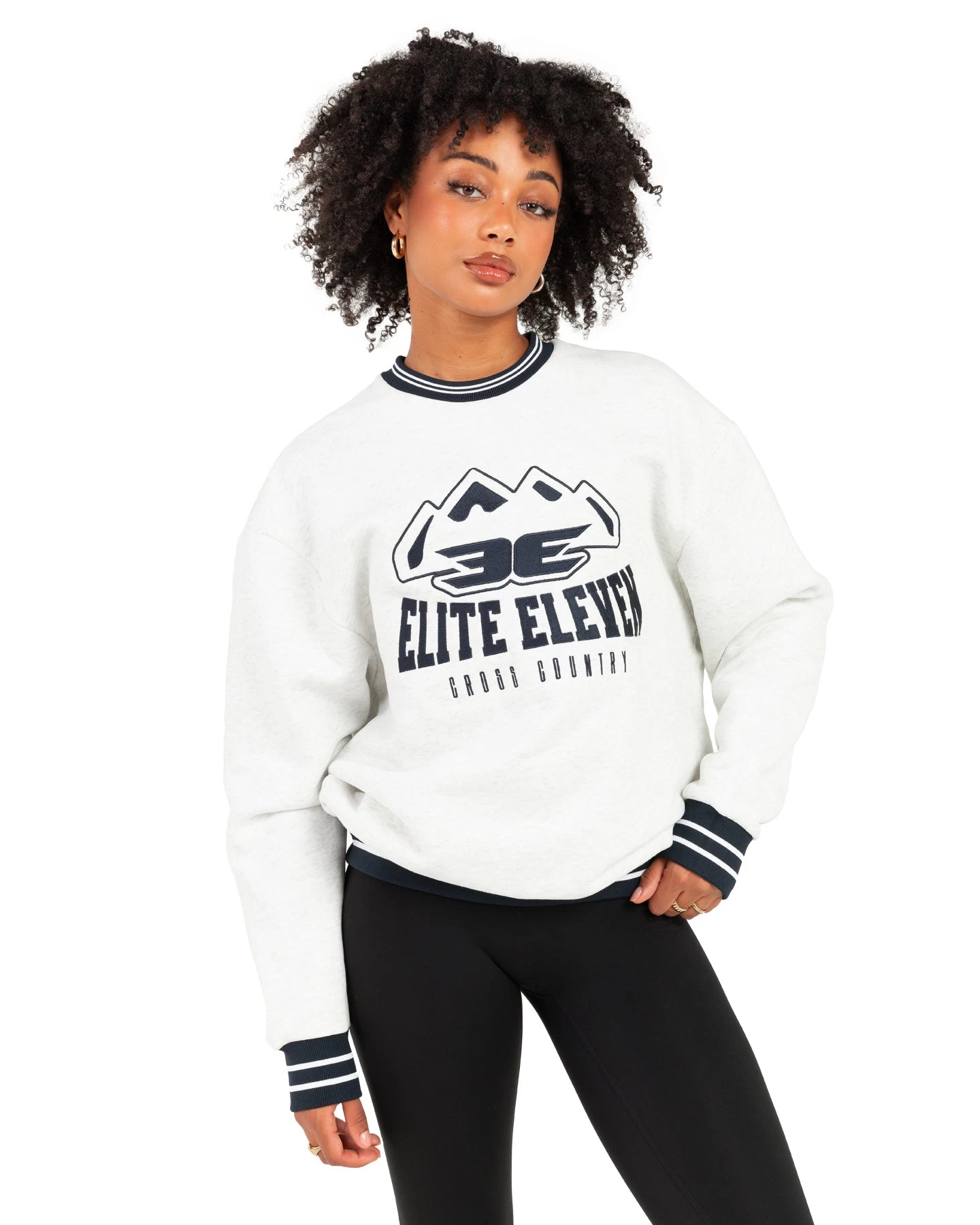 Elite Eleven Cross Country Crewneck - Polar Grey 2 Elite Eleven Cross Country Crewneck - Polar Grey - Image 2