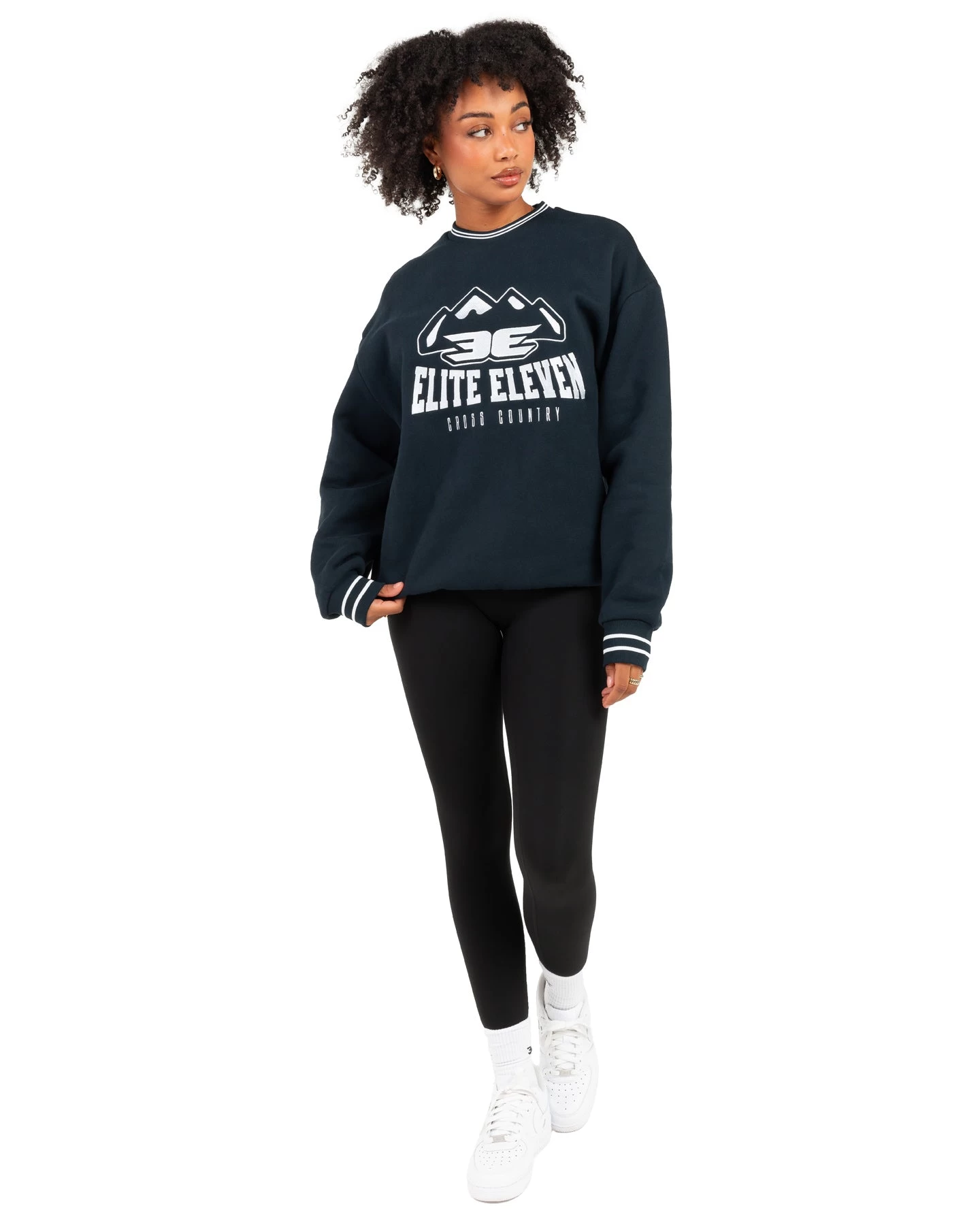 Elite Eleven Cross Country Crewneck - Navy 4 Elite Eleven Cross Country Crewneck - Navy - Image 4