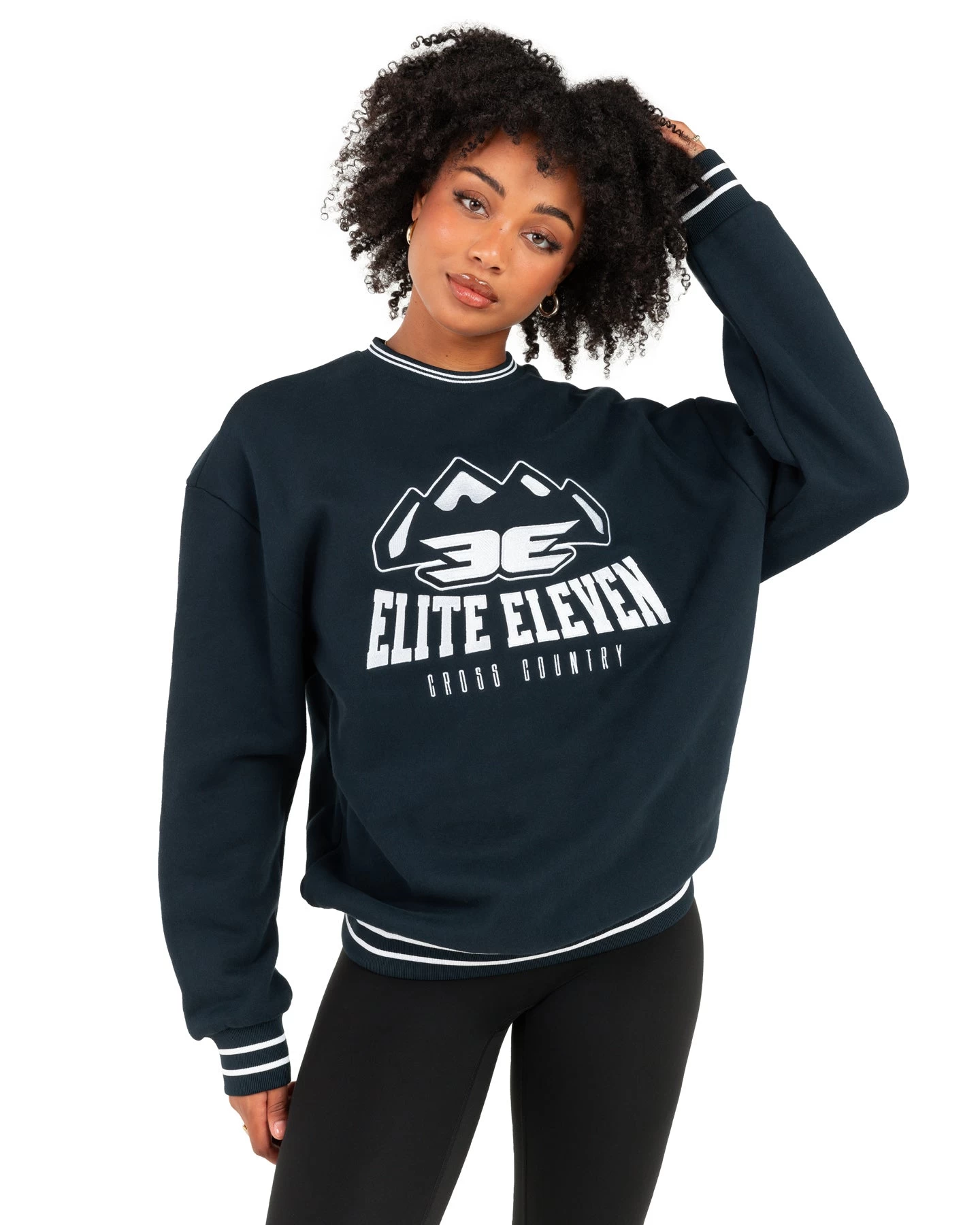 Elite Eleven Cross Country Crewneck - Navy 2 Elite Eleven Cross Country Crewneck - Navy - Image 2