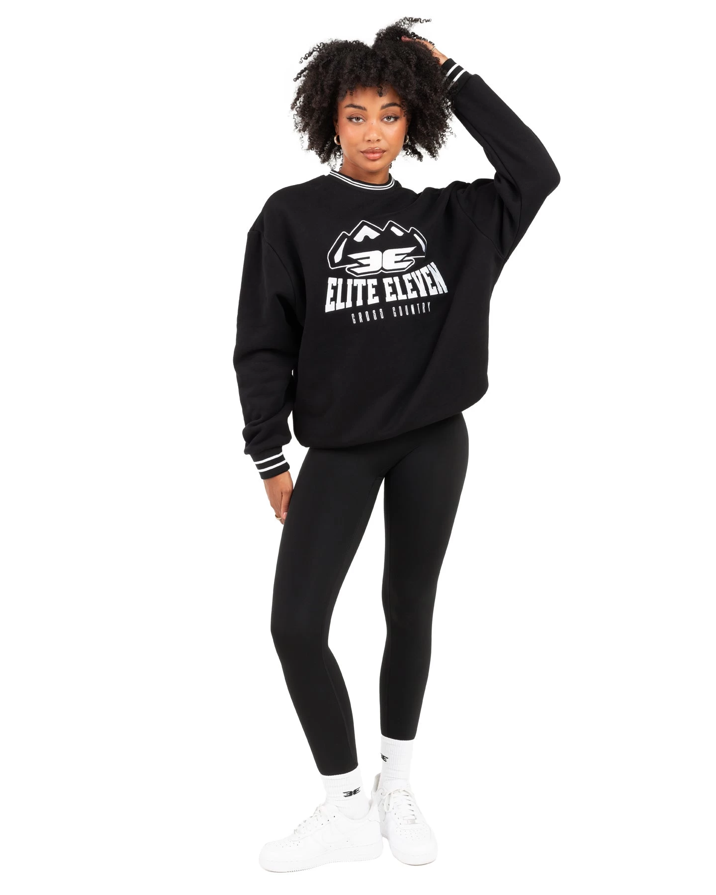 Elite Eleven Cross Country Crewneck - Black 4 Elite Eleven Cross Country Crewneck - Black - Image 4