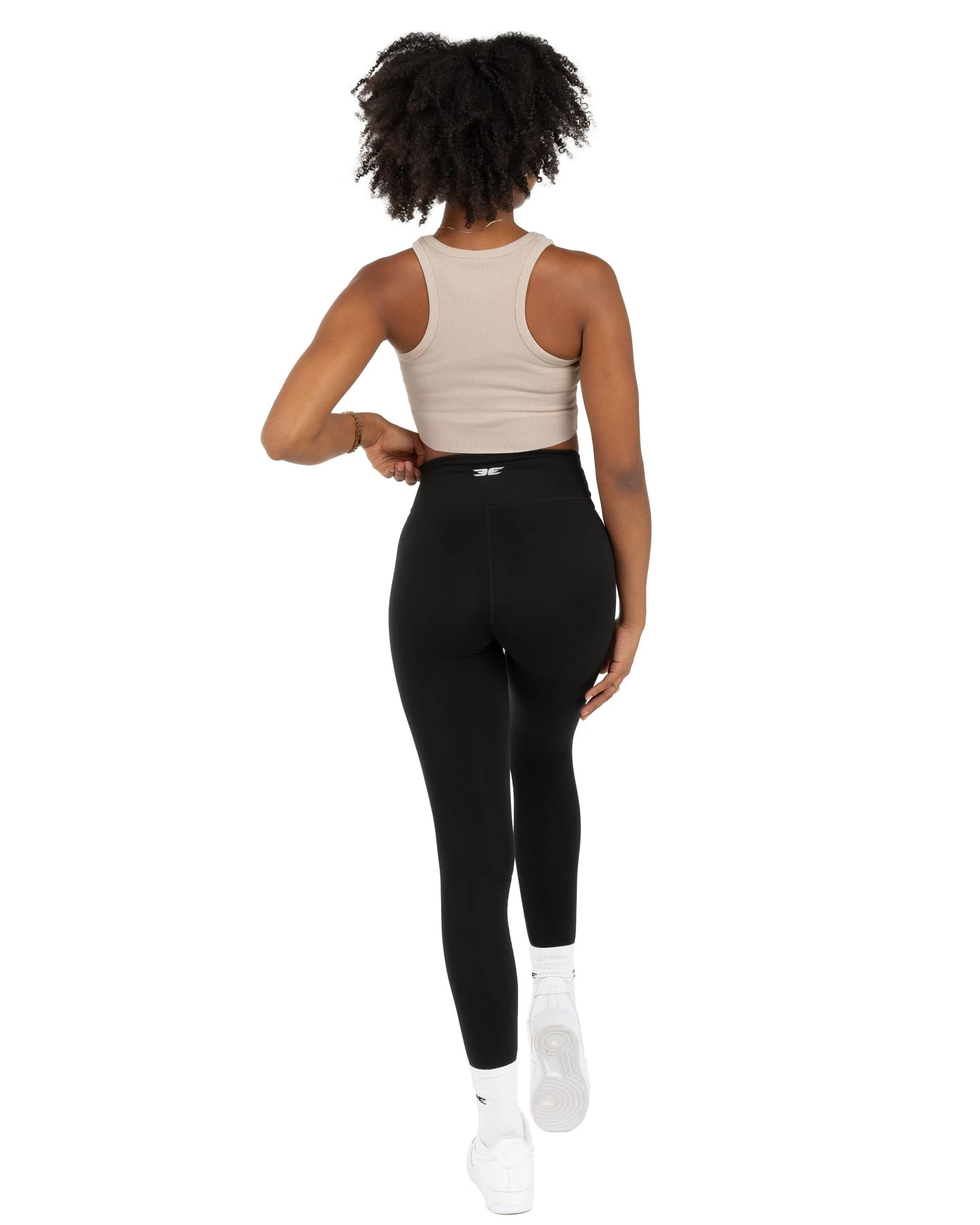 Elite Eleven Cropped Ribbed Singlet - Beige 2 Elite Eleven Cropped Ribbed Singlet - Beige - Image 2