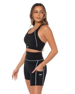 Elite Eleven Activ Sports Bra - Black / White -Fit Style Shop ELITE11.H 64