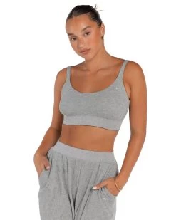 Elite Eleven Waffle Bralette - Grey