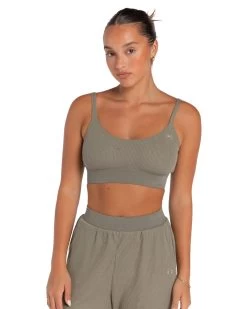 Elite Eleven Waffle Bralette - Sage -Fit Style Shop ELITEFEB2313381
