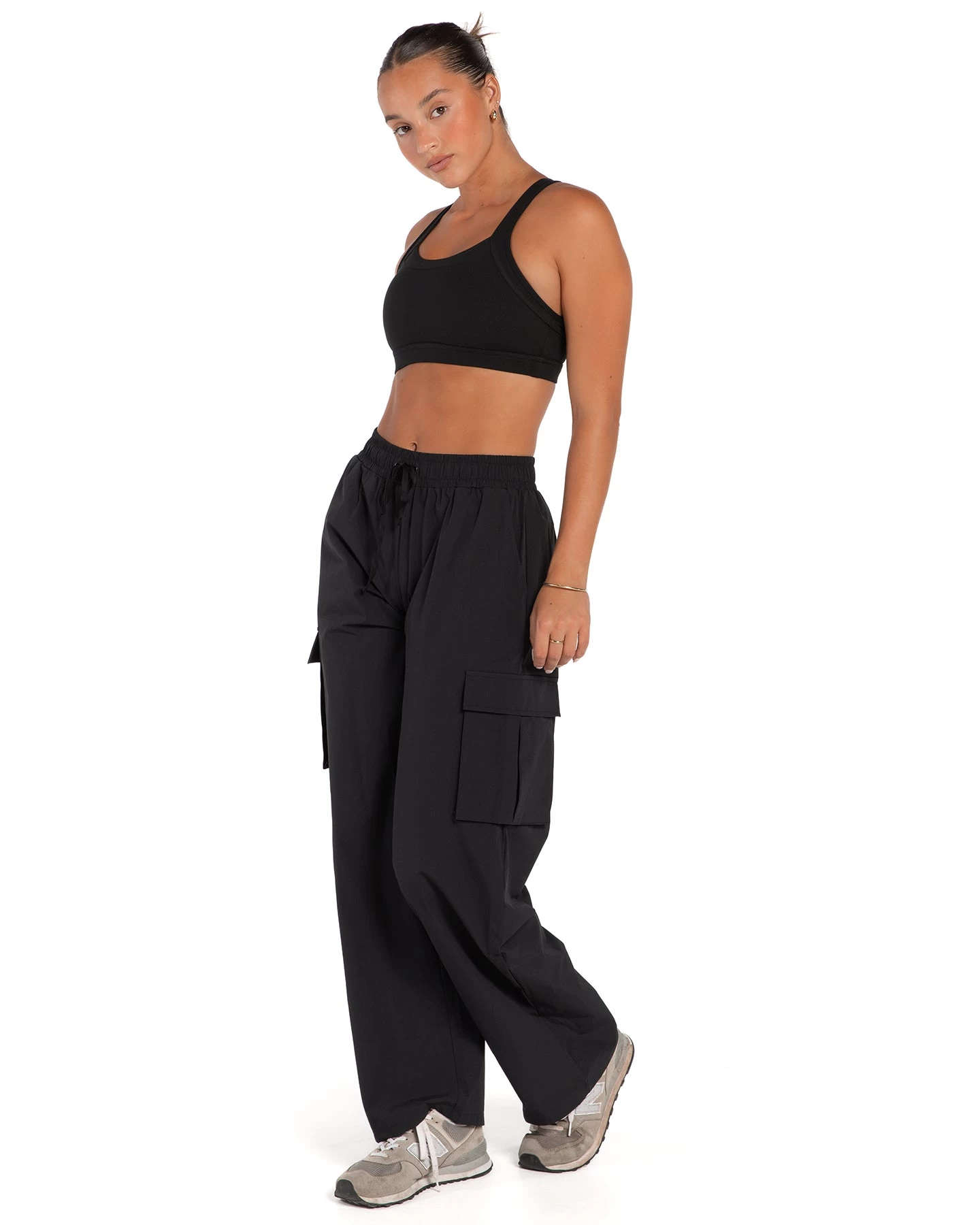 Elite Eleven Oversized Cargo Pants - Black 3 Elite Eleven Oversized Cargo Pants - Black - Image 3