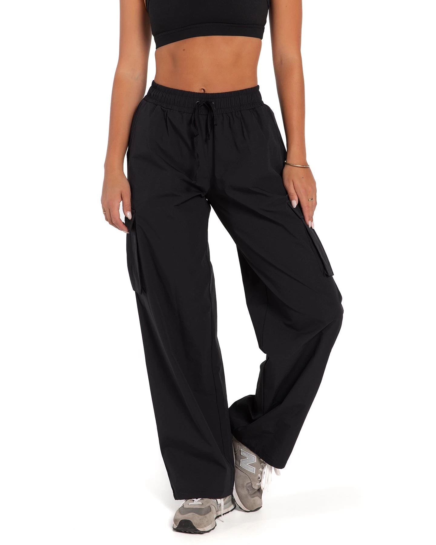 Elite Eleven Oversized Cargo Pants - Black 2 Elite Eleven Oversized Cargo Pants - Black - Image 2