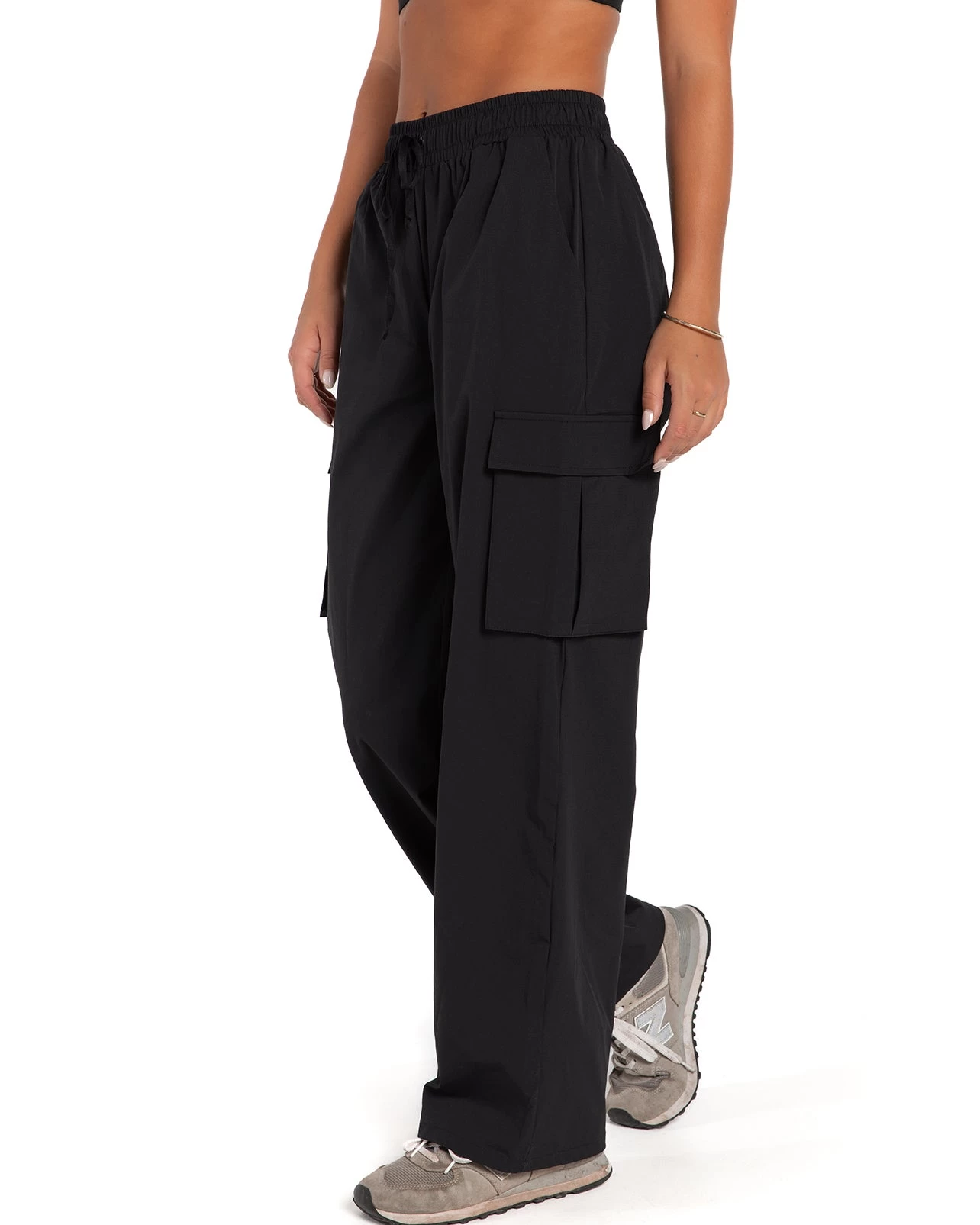 Elite Eleven Oversized Cargo Pants - Black 1 Elite Eleven Oversized Cargo Pants - Black