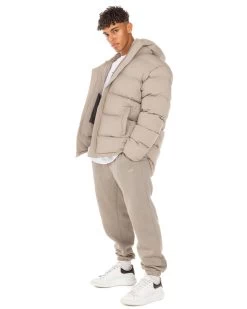 Elite Eleven Unisex Puffer Jacket - Vintage Khaki 15 Elite Eleven Unisex Puffer Jacket - Vintage Khaki -Fit Style Shop ELITEWINTERCOLLECTIONDAY117493