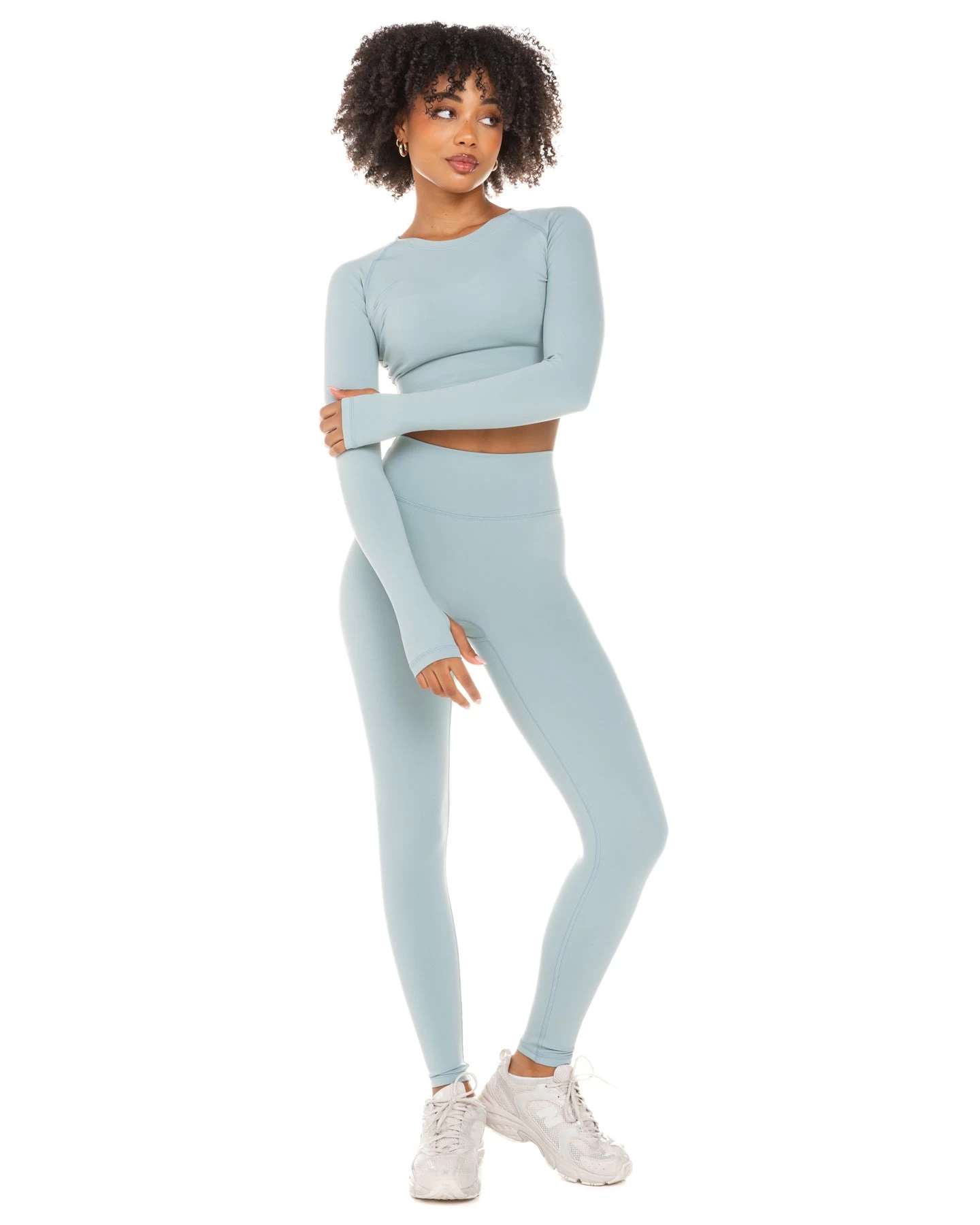 Elite Eleven Aura Crop Long Sleeve - Sea Foam 2 Elite Eleven Aura Crop Long Sleeve - Sea Foam - Image 2