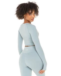 Elite Eleven Aura Crop Long Sleeve - Sea Foam 9 Elite Eleven Aura Crop Long Sleeve - Sea Foam -Fit Style Shop ELITEWINTERCOLLECTIONDAY119916