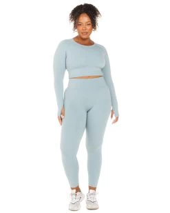 Elite Eleven Aura Crop Long Sleeve - Sea Foam 13 Elite Eleven Aura Crop Long Sleeve - Sea Foam -Fit Style Shop ELITEWINTERCOLLECTIONDAY119940