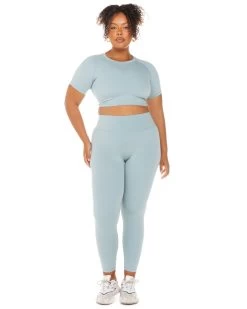 Elite Eleven Aura Crop Tee - Sea Foam -Fit Style Shop ELITEWINTERCOLLECTIONDAY120114