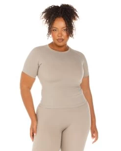 Elite Eleven Aura Tee - Vintage Khaki -Fit Style Shop ELITEWINTERCOLLECTIONDAY120381