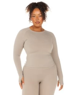 Elite Eleven Aura Long Sleeve - Vintage Khaki -Fit Style Shop ELITEWINTERCOLLECTIONDAY120535